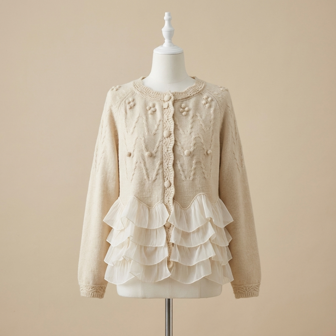Natalie Ruffle Cardigan