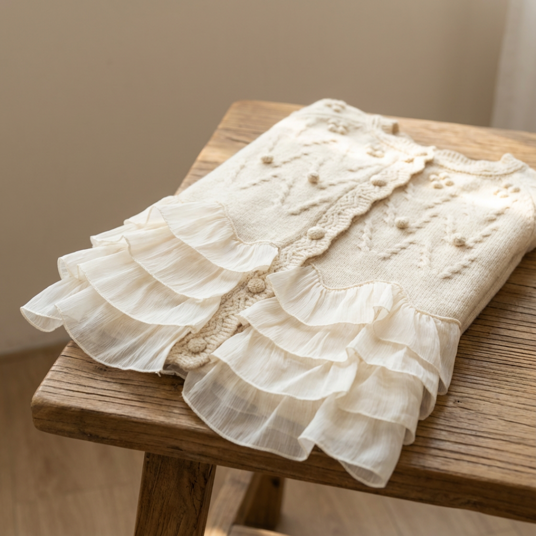 Natalie Ruffle Cardigan